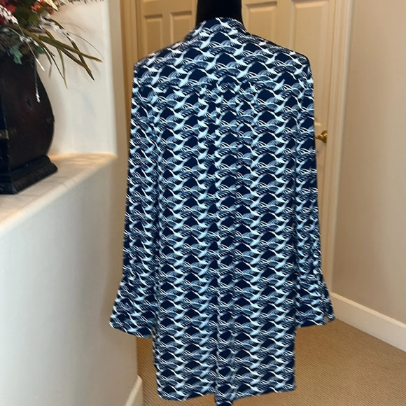 New*Chicos Geometric Bird-Print Tunic and Reversible matching Tank Size 0 - Picture 3 of 14